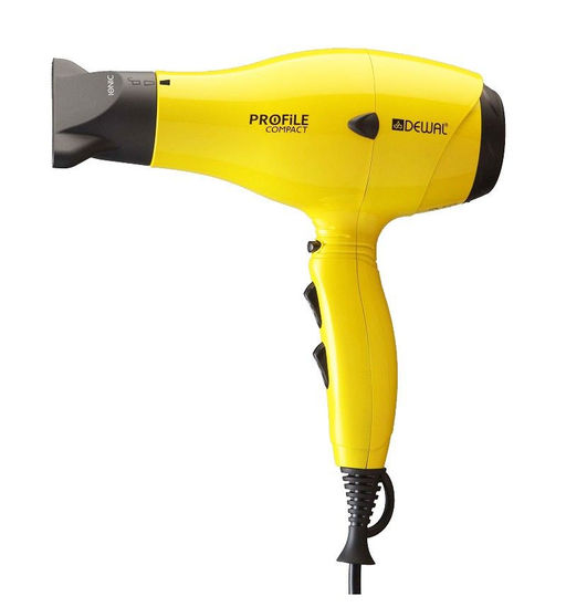 Dewal Профессиональный фен для волос / Profile Compact 03-119 Yellow, желтый, 2000 Вт  фото 7