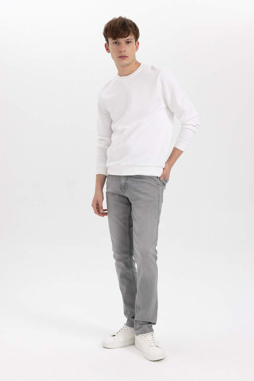 Pedro Slim Fit Джинсовые брюки узкого кроя с нормальной талией и узкими штанинами - Defacto фото 4