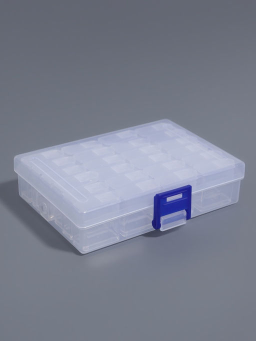 Органайзер для хранения мелочей, 24 баночки, 13×10×3.5 см, прозрачный