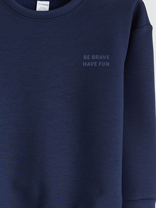 Bisiklet Yaka Erkek ?ocuk Sweatshirt