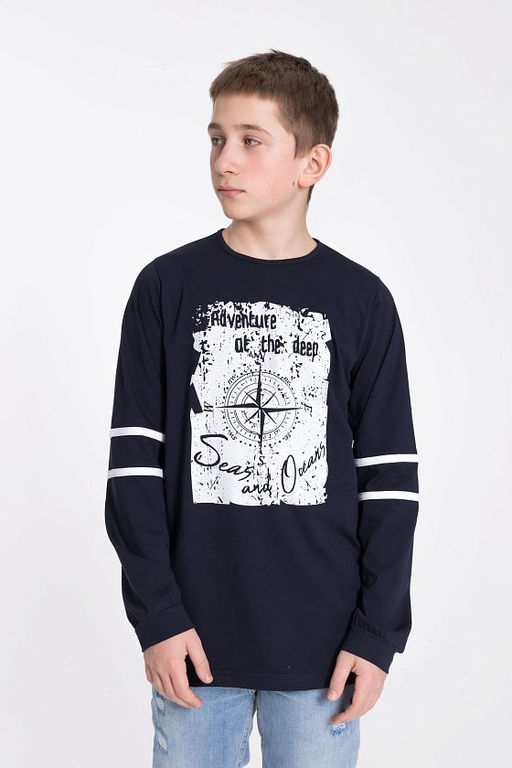 Лонгслив М22027Па Синий