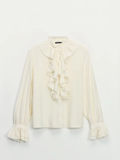 Блуза из вискозы с воланами / Zarina