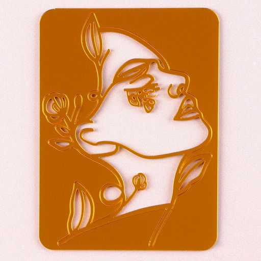 Украшение для торта Девушка с цветами, цвет золото - Страна карнавалия фото 2