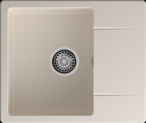 Мойка GRANFEST GF-UR-258L белый 1-чаша+крыло