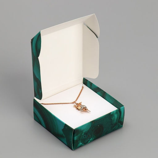 Цена за 5 шт. Коробка под бижутерию Малахит, 7.5 7.5 3 см - Дарите счастье фото 4