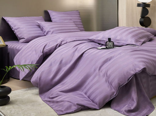 КПБ Mency Страйп-Сатин на резинке по кругу MENSSR16 Евро