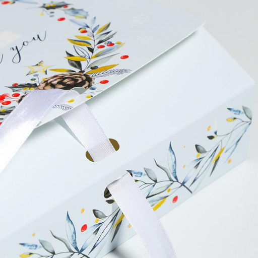 Складная коробка подарочная Волшебного нового года, 20 18 5 см, БЕЗ ЛЕНТЫ - Дарите счастье фото 4