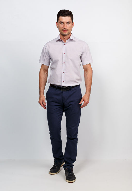 Сорочка мужская короткий рукав GREG 163/109/2034/Z/1  фото 5