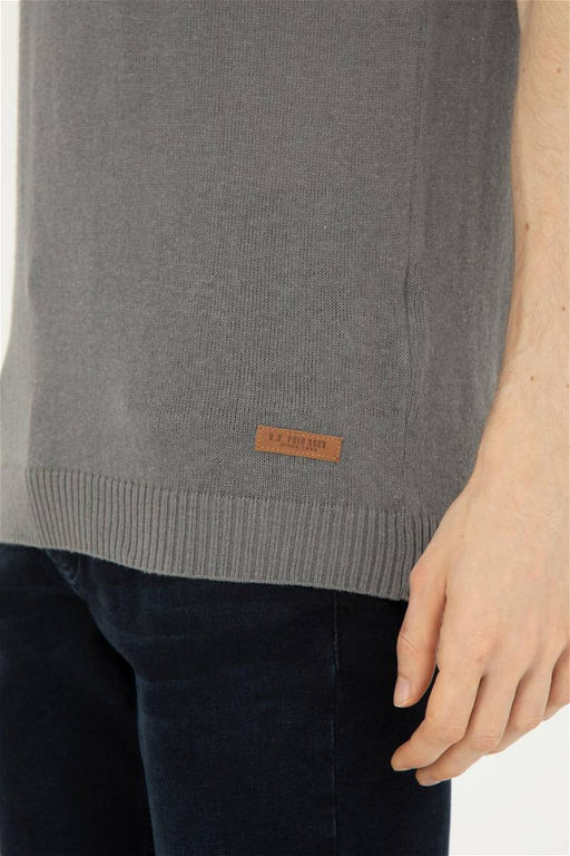 Мужской светло-серый свитер - U.s. polo assn фото 7