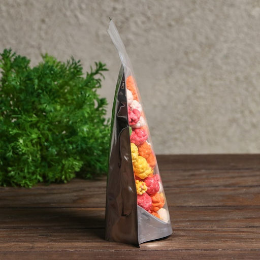 Цена за 50 шт. Пакет Zip-lock ПП, металлизированный, со сплошным окном, 13×20 см