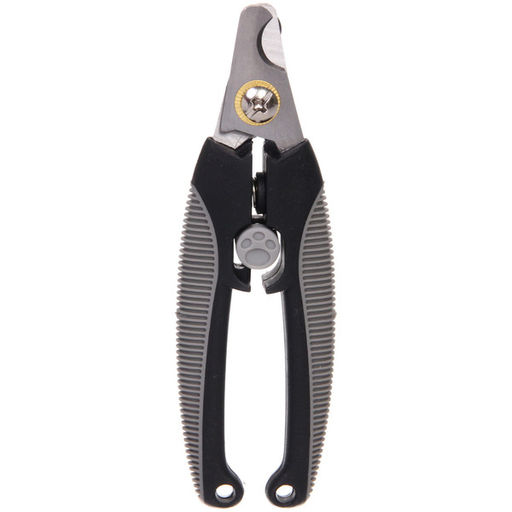 Цена за 2 шт. Когтерез для животных "ПРЕМИУМ - МОЙ БРО", прорезиненная ручка, цвет серый/черный, 4.5*13.5см