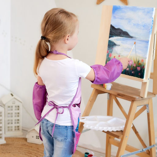 Набор детский для творчества Этель Mermaid фартук 49 х 39 см и нарукавники  фото 5