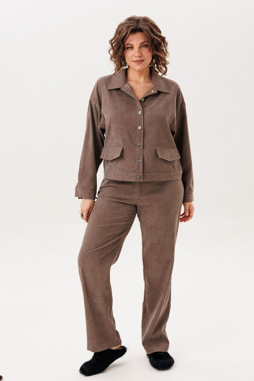 Брюки ANELLI 1815 жареный миндаль  фото 9