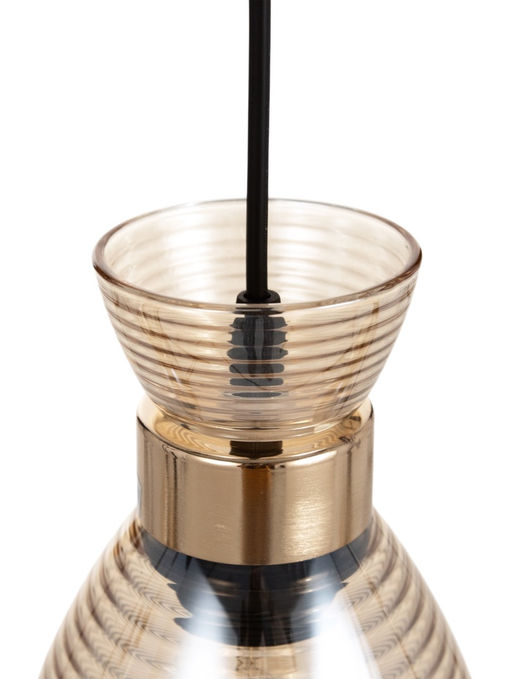 Светильник подвесной TR3404, 3хE27, 60 Вт, 55×13.5×100 см, чёрно-золотистый