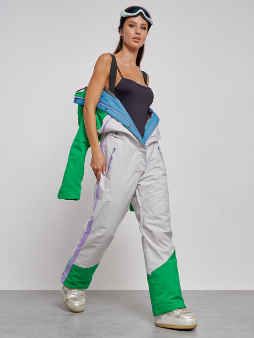 Горнолыжный комбинезон женский зимний зеленого цвета 2326Z - Mtforce фото 25