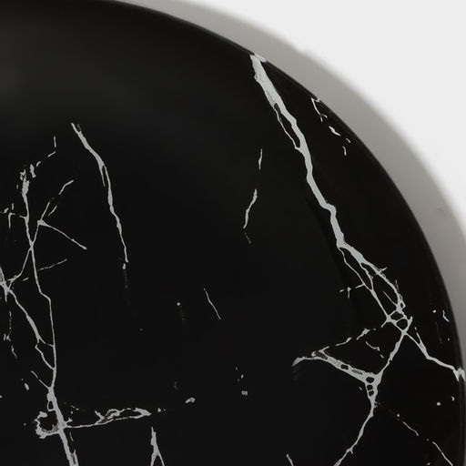 Тарелка пирожковая Доляна Марбл чёрный, d=17,7 см  фото 6
