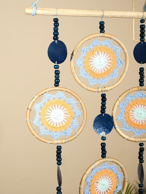 Ловец снов «Небесный покой», 50×2×100 см, текстиль, ротанг