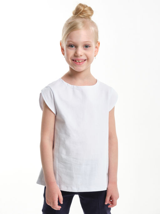 Футболка для девочки UD 0724 белый - Mini maxi фото 2