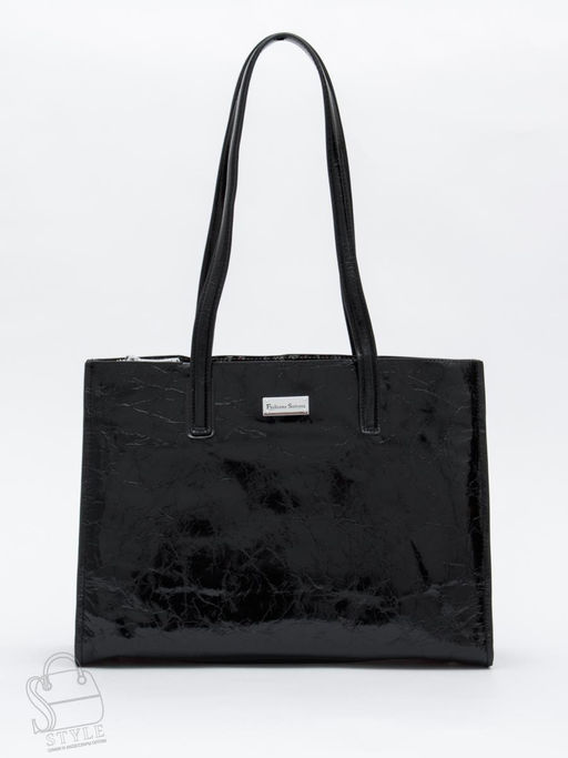 Сумка женская кожаная 9620SP black Velina Fabbiano-Safena