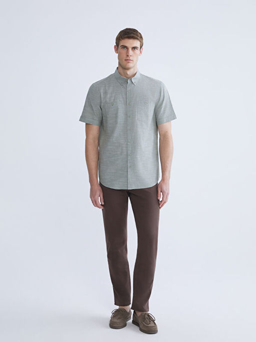 Regular Fit K?sa Kollu Erkek G?mlek