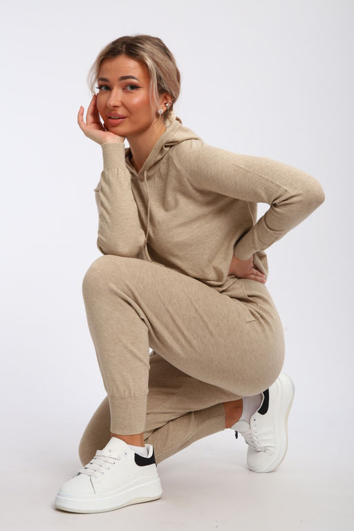 Костюм вязаный теплый с брюками и кофтой #6