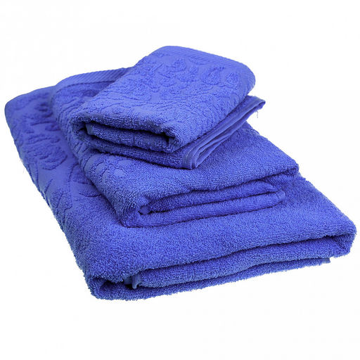 Полотенце махровое Гармония 50х90см, гладкокрашенное, 350г/м2, темно-голубой (Россия) - Домашняя мода фото 2