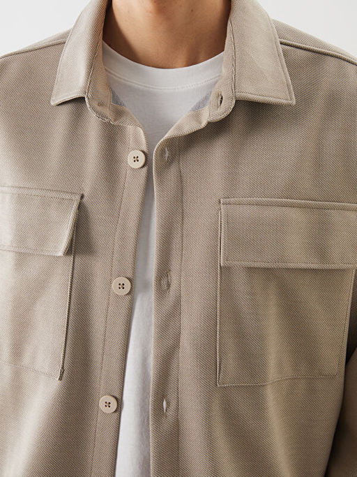 Regular Fit Uzun Kollu Erkek G?mlek Ceket