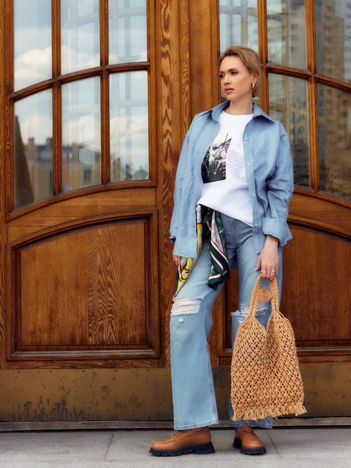 Футболка женская MIST Girl&apos;s rules, размер 48, белая