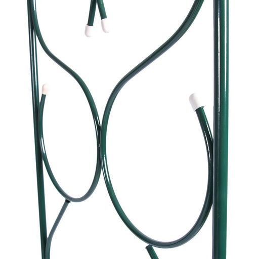 Арка садовая, 230×120×51 см, для вьющихся растений, металлическая, зелёная