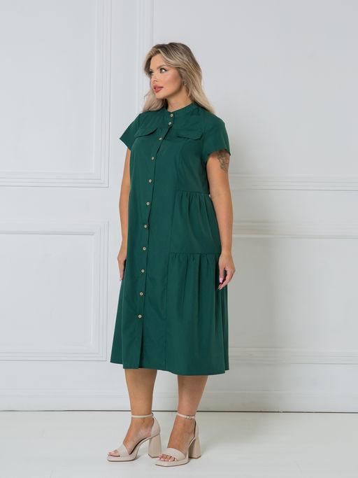 Платье 1338 темно-зеленый