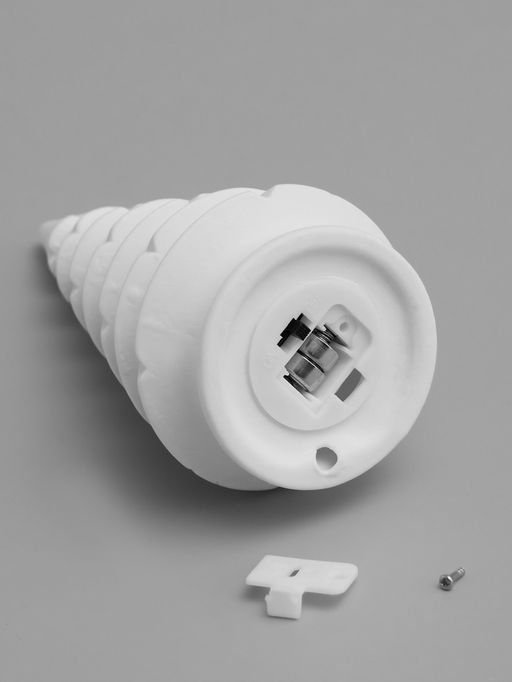 Светодиодная фигура «Ёлка» 15.1×6.7×6.7 см, 1 LED, керамика, от батареек LR44×3, свечение тёплое белое