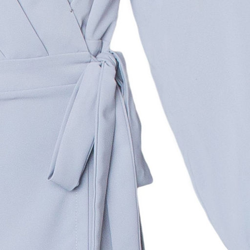 Платье женское миди MIST plus-size, серо-голубое, размер 56