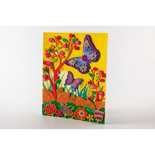 Аппликация 3D «Бабочки на лугу»