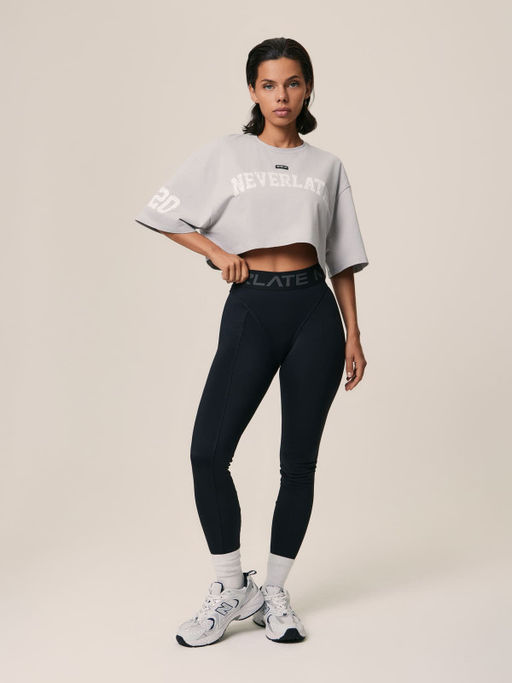 Укороченная футболка оверсайз - NEVERLATE фото 5