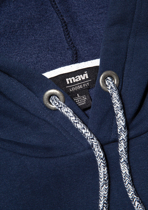 Mavi Logo Nak?sl? Kapusonlu Lacivert Sweatshirt  фото 6