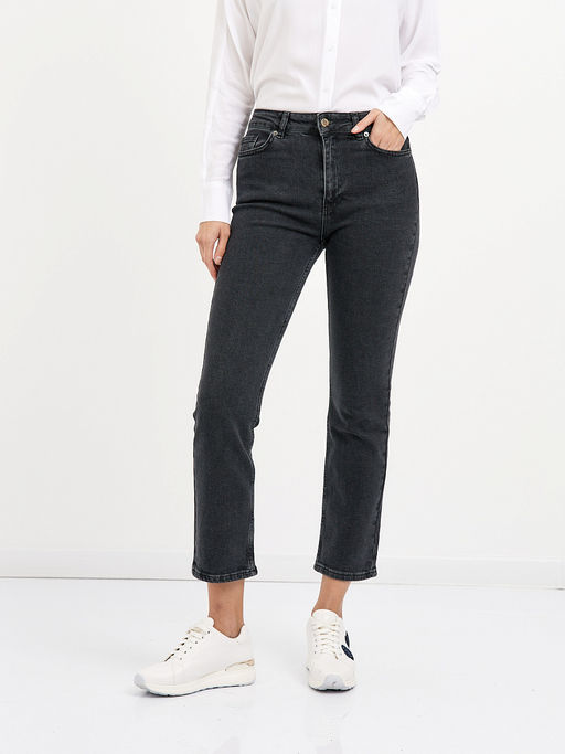 брюки женские укороченные в сером цвете - Glenfield фото 2