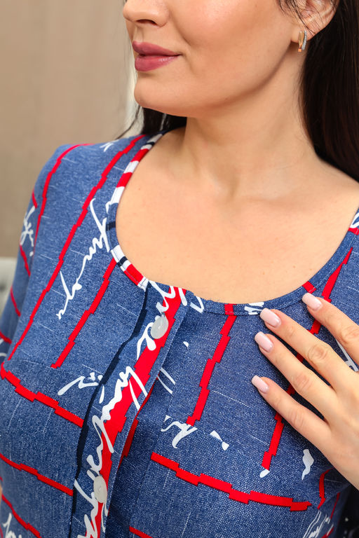 Халат женский Натали 8404 кулирка хлопок фото 9