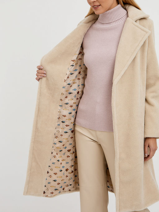 Пальто женское из полиэстера длины миди с поясом - Glenfield фото 8