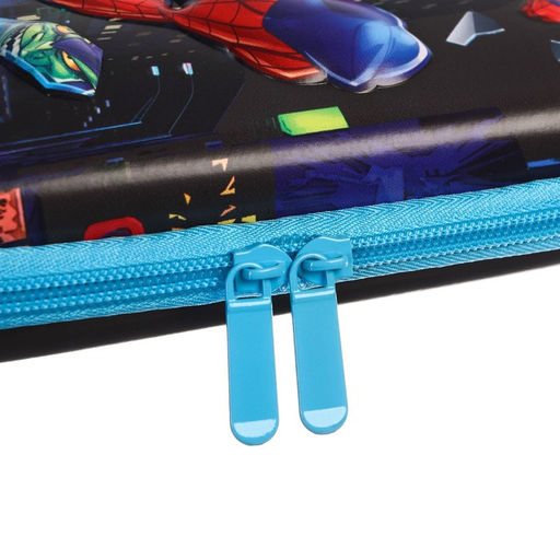 Пенал каркасный 2 секции, с эффектом 3D, 150×220×40 мм, Человек-паук