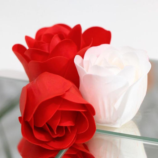 Мыльные розочки, красные и белые, набор 9 шт. - Simaland фото 4