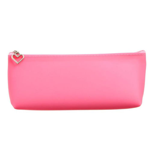 Пенал школьный «Единорог», на молнии, силиконовый, розовый