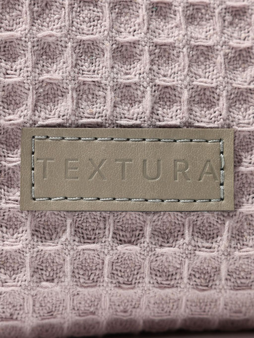 Косметичка женская на молнии TEXTURA, объёмная, большая, мягкая, розовая