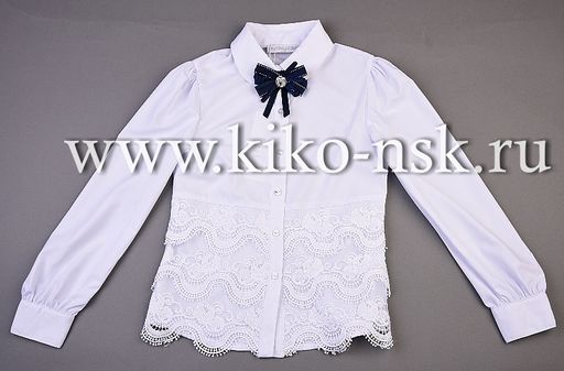 701289 Блуза с длинным рукавом и брошью ModaLora - Kiko фото 2