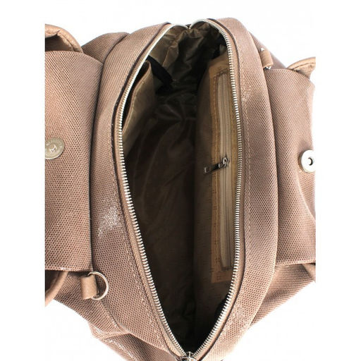 Сумка женская натуральная кожа ADEL-318/ММ (отделка ИСК/КОЖА) . 1 отд, плечевой ремень, капучино 263330 - Adelia фото 3