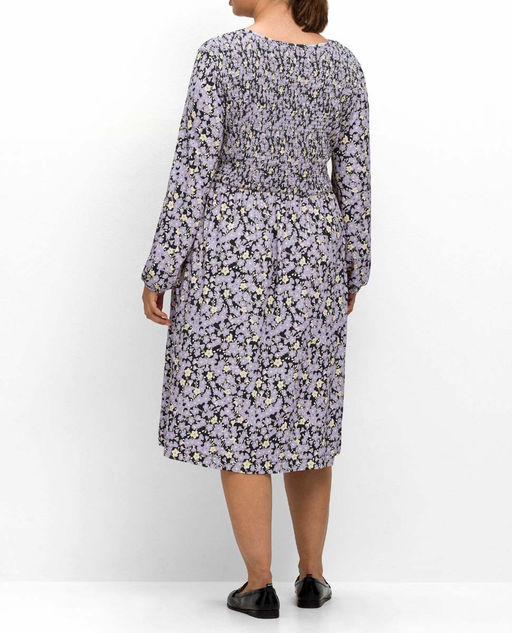 Трикотажное платье, цвета лаванды - Sheego фото 4