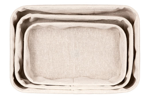 Набор 3 корзин 1 корзина 30,5*20,5*12 см, 1 корзина 27,5*17,5*10 см, 1 корзина 24,5*14,5*8 см, белый - Elan gallery фото 6