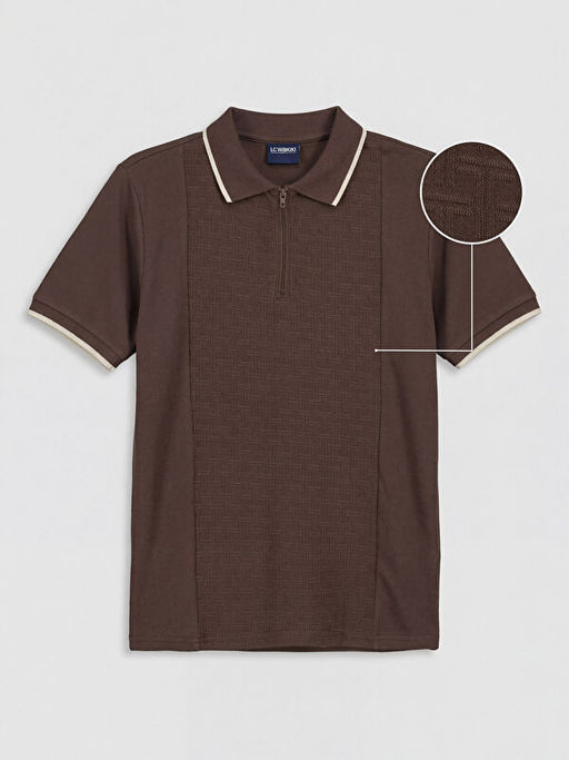 Polo Yaka Dokulu Erkek ?ocuk Ti??rt