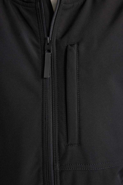 DeFactoFit утепленное пальто из софтшелла стандартного кроя с капюшоном  фото 6