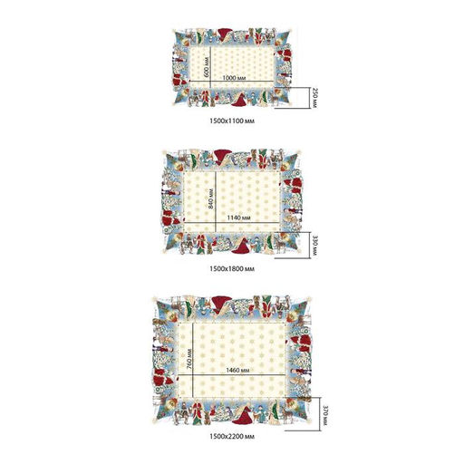 Скатерть Этель Christmas time 150х180см +/-3см с ГМВО, хл100%  фото 2