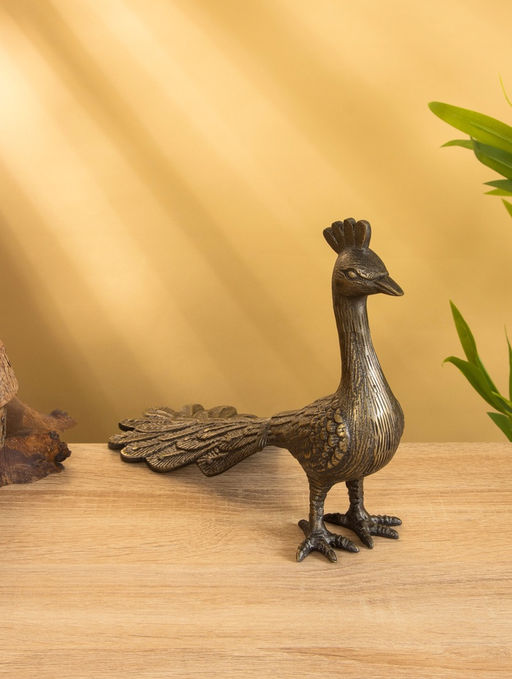 Сувенир «Павлин», 28×12×21 см, алюминий